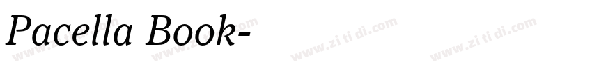 Pacella Book字体转换